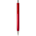 Feld RCS recycelter Kugelschreiber mit Metallic-Finish (schwarze Mine), Rot