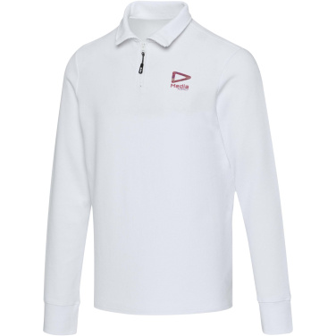 Logotrade Geschäftsgeschenke das Foto: Zeus Langarm Poloshirt Unisex mit Reißverschluss