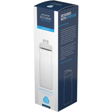 Logotrade Werbeartikel das Foto: H2O Active® Eco Base 650 ml Sportflasche mit Klappdeckel