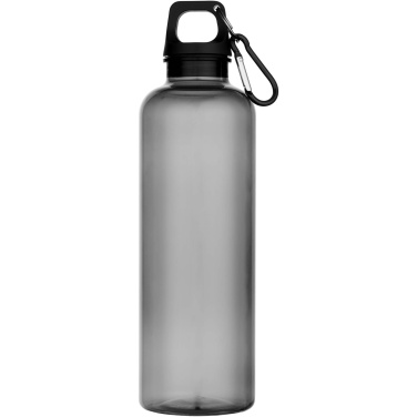 Logotrade Firmengeschenke das Foto: Oregon 750 ml RCS-zertifizierte Trinkflasche aus recyceltem Kunststoff mit Karabinerhaken