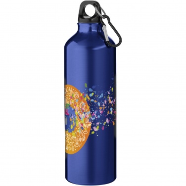Logo trade business gifts image of: Oregon 770 ml aluminium water bottle with carabiner