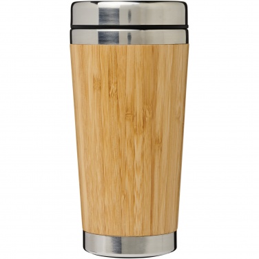 Logotrade promotional products photo of: Bambus 450 ml tumbler with bamboo outer