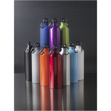 Logo trade promotional giveaways image of: Oregon 770 ml matte water bottle with carabiner