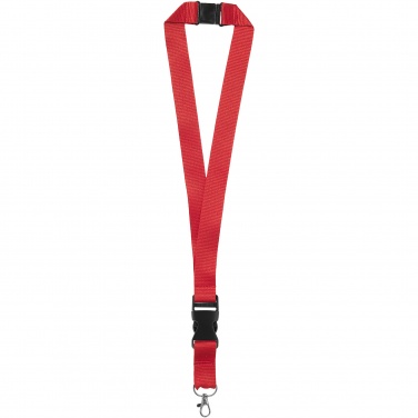 Logo trade promotional items image of: Yogi lanyard detachable buckle break-away closure