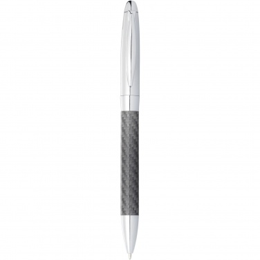 Logo trade advertising products picture of: Winona ballpoint pen with carbon fibre details