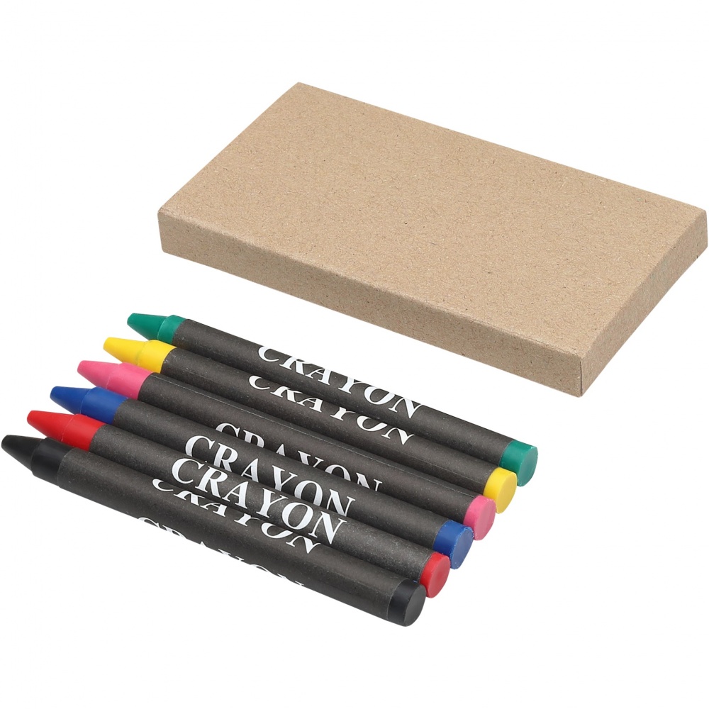 Logotrade advertising product picture of: Ayo 6-piece coloured crayon set