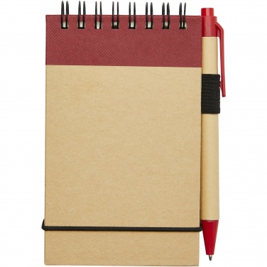 Logo trade promotional products image of: Zuse A7 recycled jotter notepad with pen