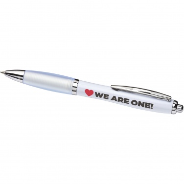 Logotrade promotional gift picture of: Nash ballpoint pen with coloured barrel and grip