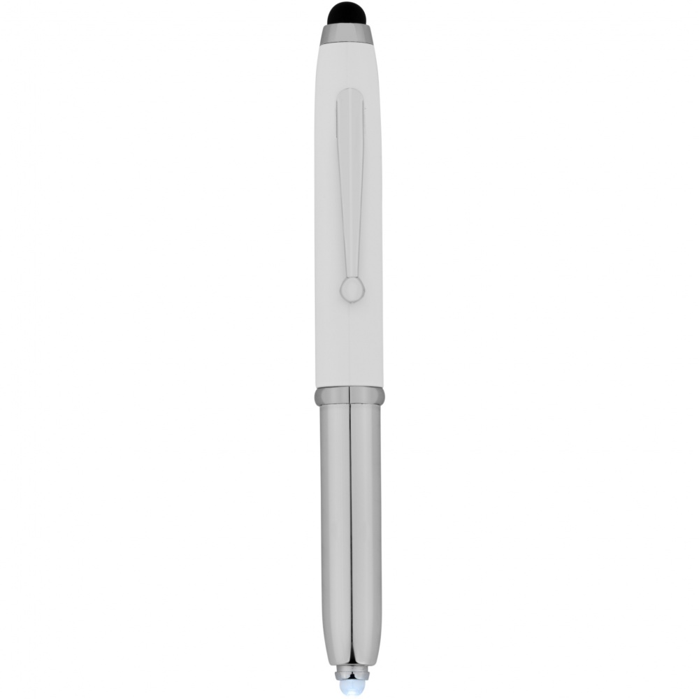 Logo trade promotional gifts image of: Xenon stylus ballpoint pen with LED light
