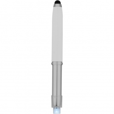 Logo trade promotional items image of: Xenon stylus ballpoint pen with LED light