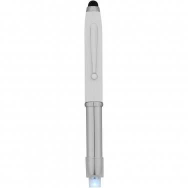 Logo trade promotional item photo of: Xenon stylus ballpoint pen with LED light