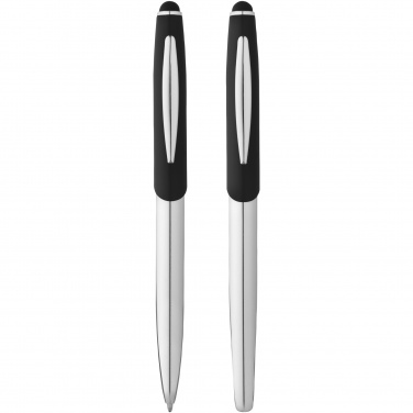Logotrade promotional merchandise picture of: Geneva stylus ballpoint pen and rollerball pen set