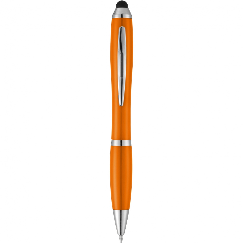 Logotrade advertising product image of: Nash stylus ballpoint pen with coloured grip