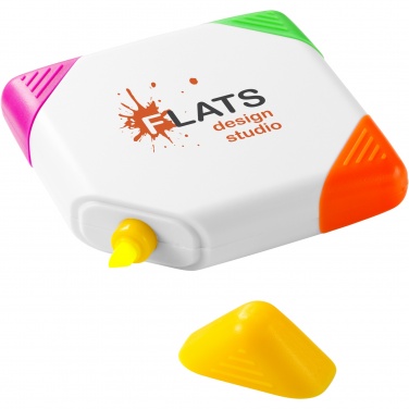 Logotrade promotional product image of: Trafalgar square-shaped 4-colour highlighter