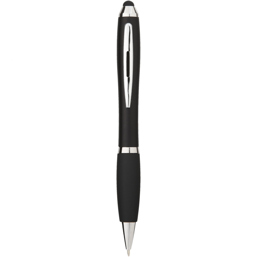 Logotrade promotional items photo of: Nash coloured stylus ballpoint pen with black grip