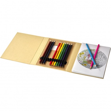 Logotrade corporate gift picture of: Pablo colouring set with drawing paper