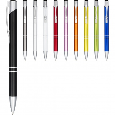 Logotrade advertising product image of: Moneta anodized aluminium click ballpoint pen