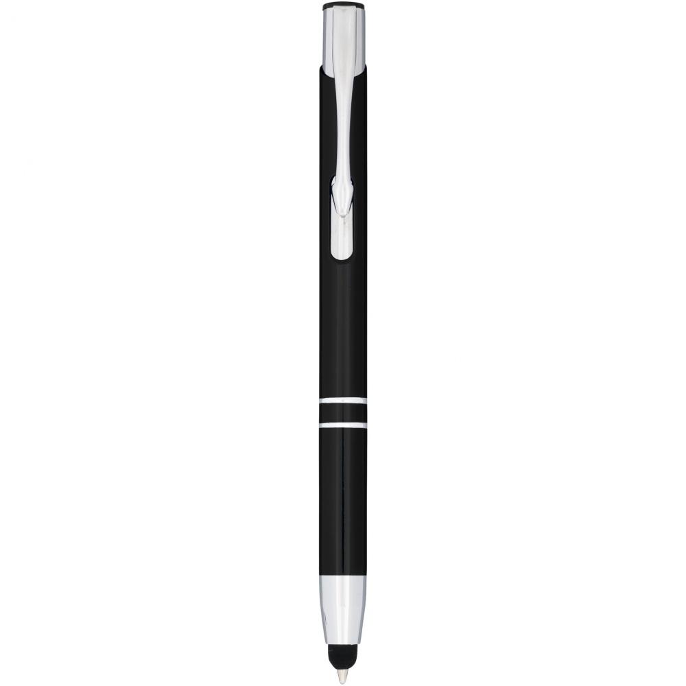 Logotrade promotional products photo of: Moneta anodized aluminium click stylus ballpoint pen