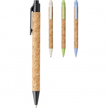 Logotrade corporate gift picture of: Midar cork and wheat straw ballpoint pen