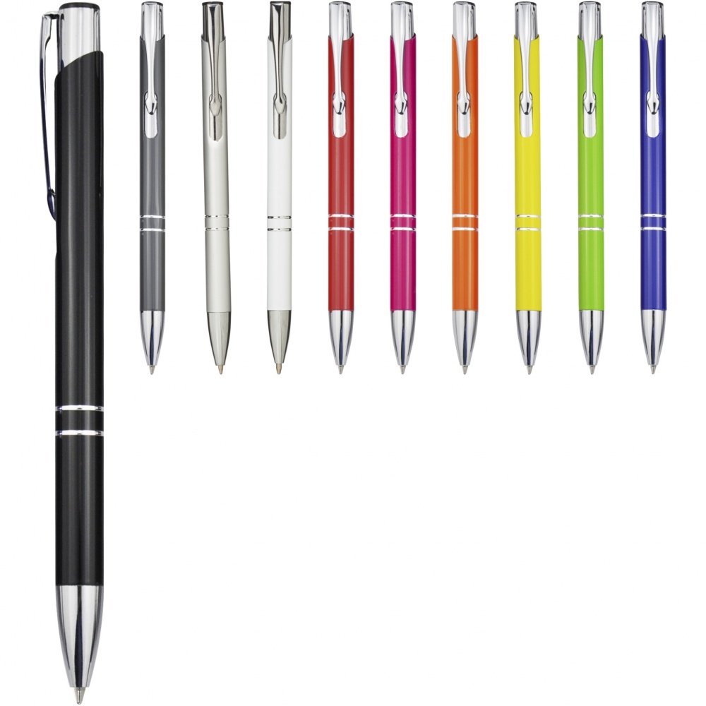 Logotrade advertising product image of: Moneta aluminium click ballpoint pen (black ink)