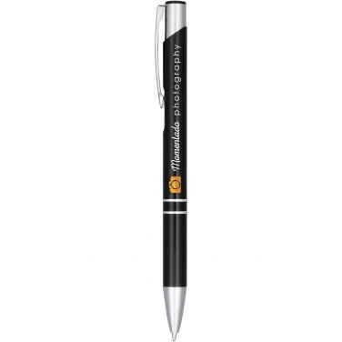 Logotrade promotional giveaways photo of: Moneta anodized aluminium click ballpoint pen