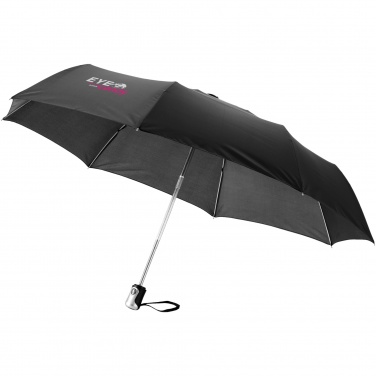 Logo trade business gifts image of: Alex 21.5" foldable auto open/close umbrella