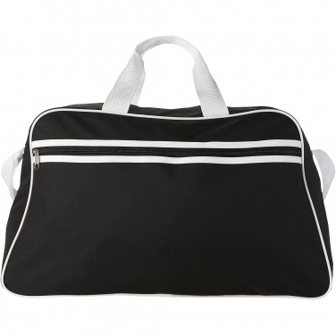 Logo trade corporate gifts picture of: San Jose 2-stripe sports duffel bag 30L