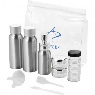 Logo trade corporate gifts image of: Frankfurt airline approved travel bottle set