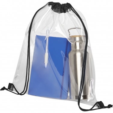 Logotrade promotional gifts photo of: Lancaster transparent drawstring bag 5L