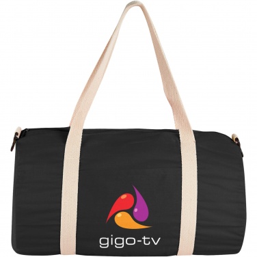 Logotrade promotional giveaway image of: Cochichuate cotton barrel duffel bag 25L