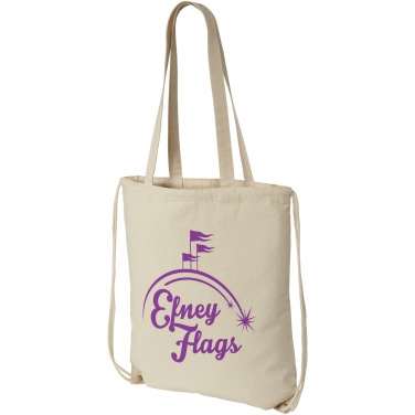 Logo trade corporate gift photo of: Eliza 240 g/m² cotton drawstring bag 6L
