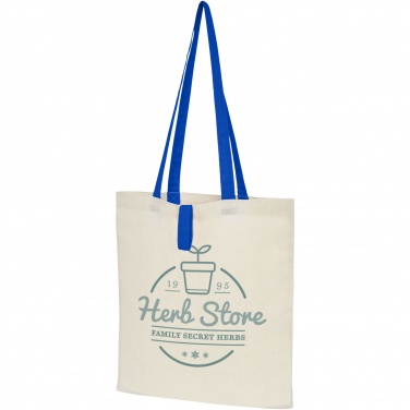 Logo trade advertising products image of: Nevada 100 g/m² cotton foldable tote bag 7L