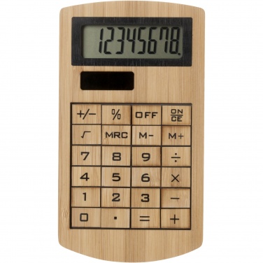 Logo trade promotional item photo of: Eugene calculator made of bamboo