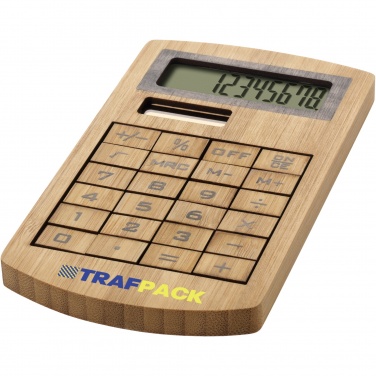 Logotrade promotional giveaway image of: Eugene calculator made of bamboo