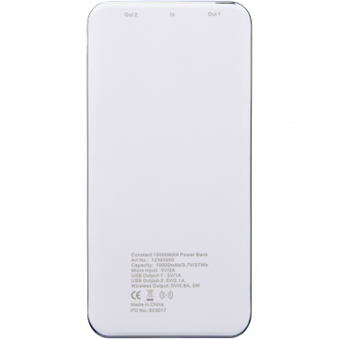 Logotrade promotional product picture of: Constant 10.000 mAh wireless power bank with LED