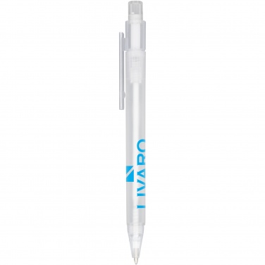 Logo trade corporate gifts picture of: Calypso frosted ballpoint pen
