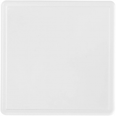 Logo trade promotional gifts image of: Ellison square plastic coaster with paper insert