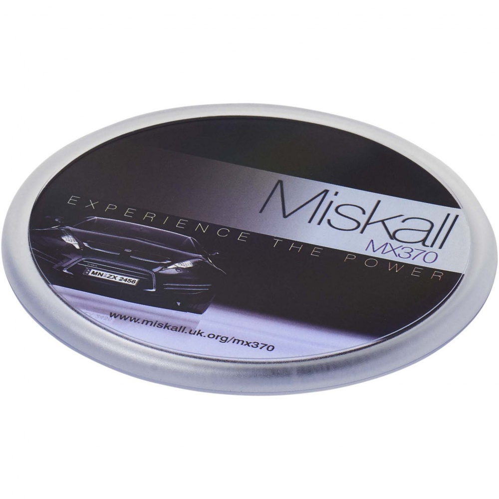 Logo trade promotional gifts picture of: Ellison round plastic coaster with paper insert