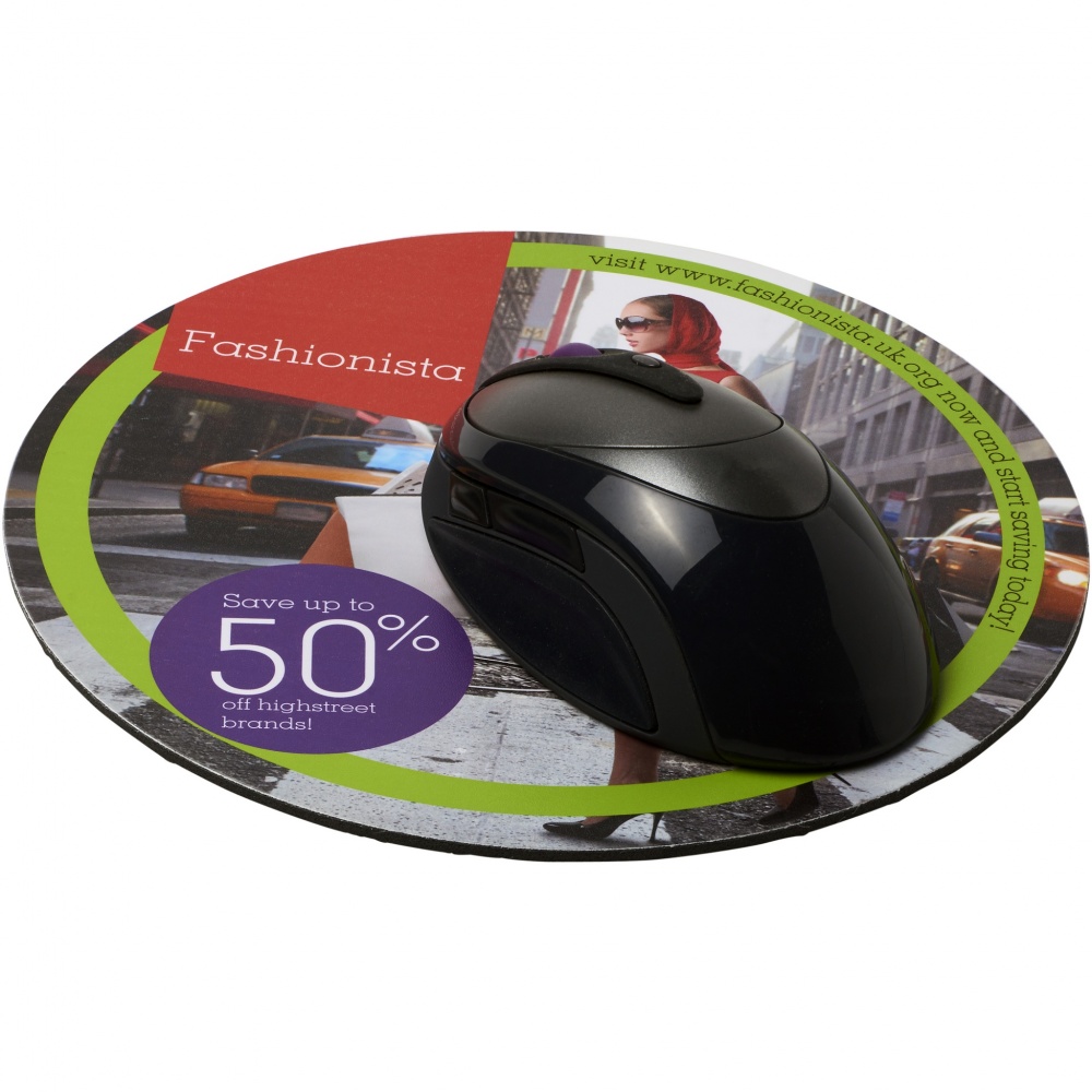 Logotrade promotional products photo of: Q-Mat® round mouse mat