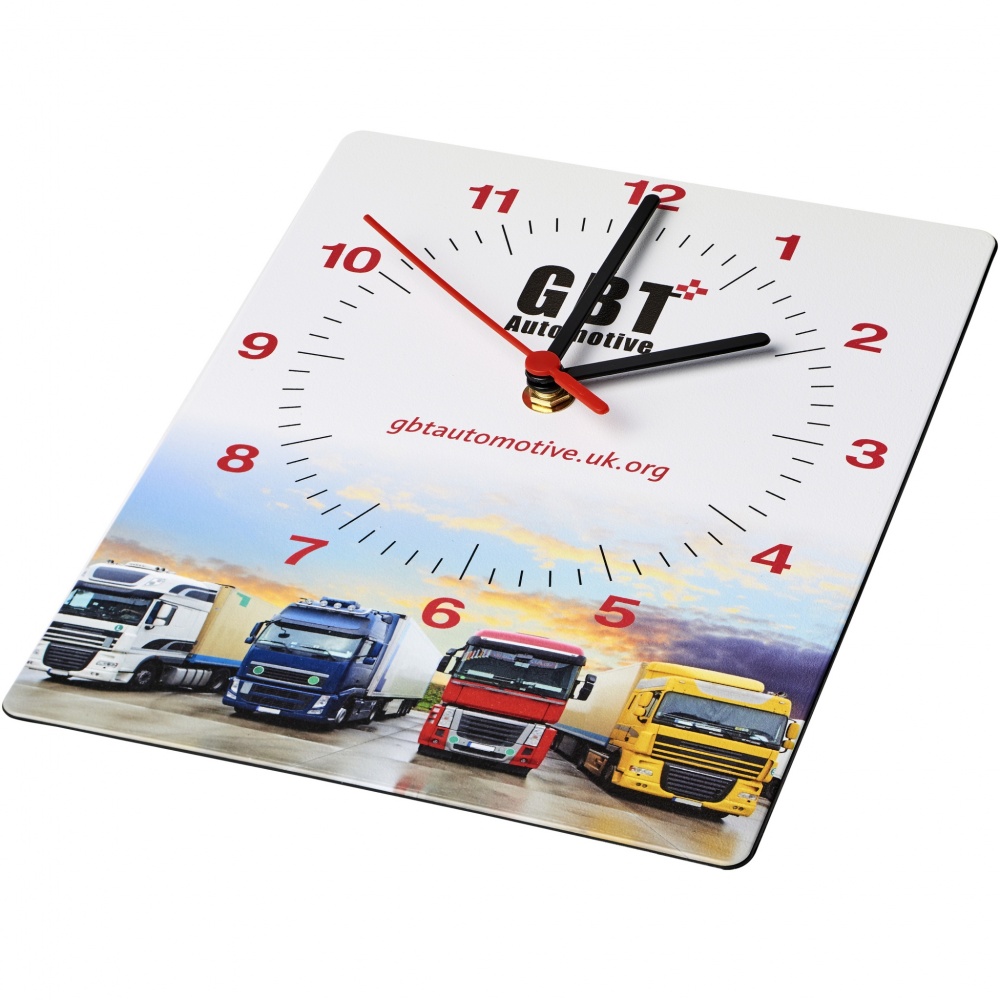Logo trade promotional merchandise photo of: Brite-Clock® rectangular wall clock
