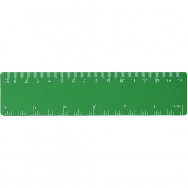 Logo trade promotional giveaways image of: Rothko 15 cm plastic ruler