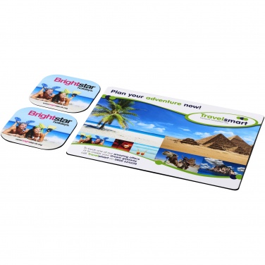 Logotrade promotional merchandise image of: Brite-Mat® mouse mat and coaster set combo 3