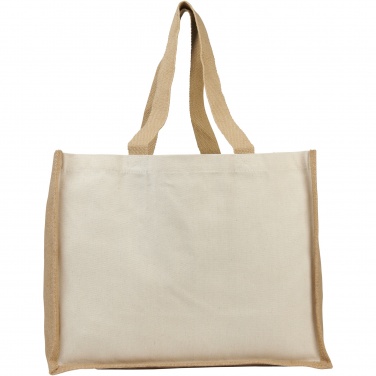Logotrade promotional gift picture of: Varai 320 g/m² canvas and jute shopping tote bag 23L