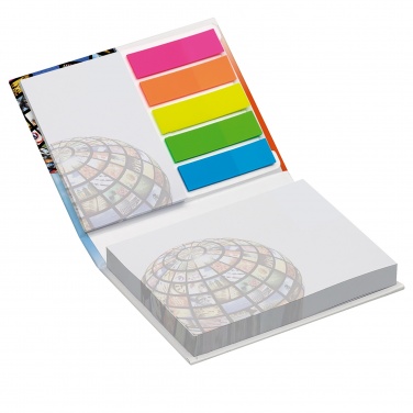 Logotrade promotional item image of: Combi notes page marker set hard cover