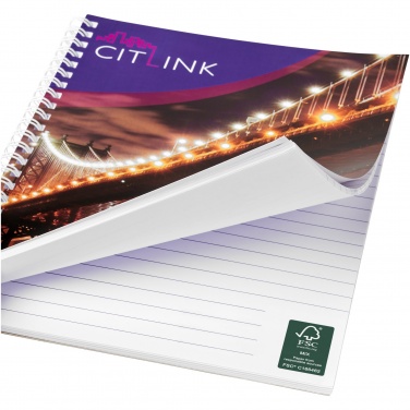Logo trade promotional merchandise image of: Desk-Mate® A5 spiral notebook