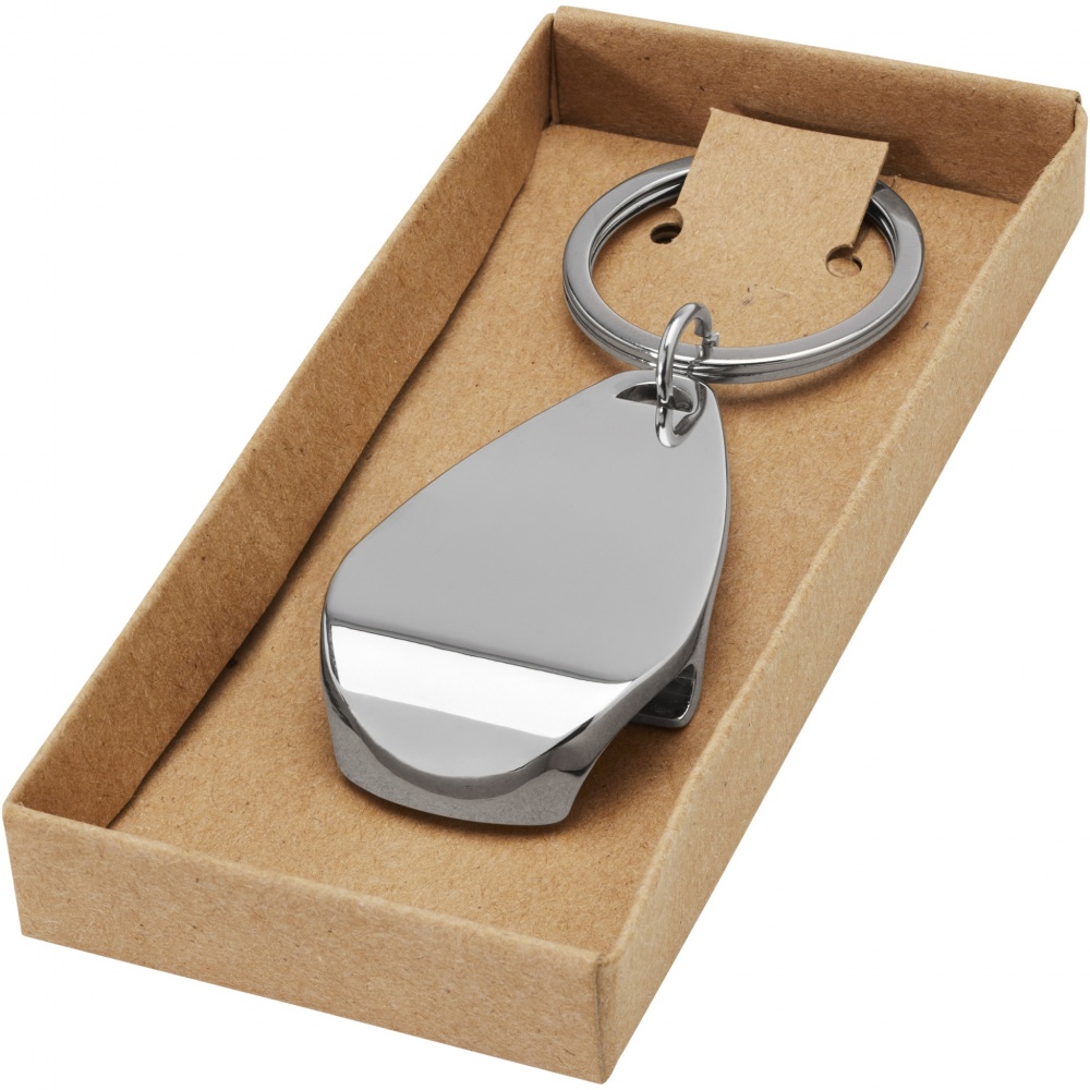 Logo trade corporate gifts image of: Don bottle opener keychain