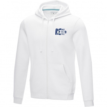 Logo trade corporate gifts image of: Ruby men’s organic recycled full zip hoodie