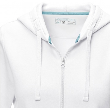 Logo trade promotional giveaways picture of: Ruby women’s organic recycled full zip hoodie