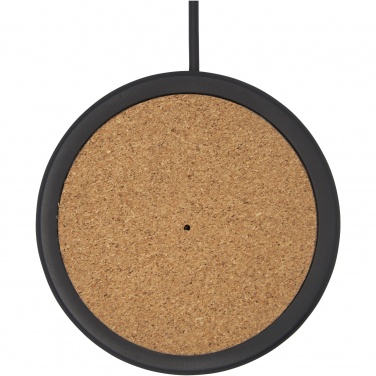 Logo trade corporate gifts image of: Kivi 10W limestone/cork wireless charging pad