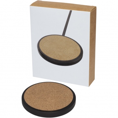 Logo trade promotional product photo of: Kivi 10W limestone/cork wireless charging pad